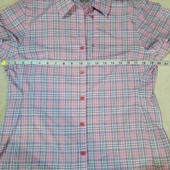 Kathmandu driMOTION Plaid Button Up‎ Slim Fit T-Shirt - Size 12 - Picture 7 of 9